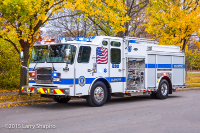 Glencoe Public Safety Department IL Fire Department Engine 30 E-ONE Typhoon Larry Shapiro photographer shapirophotography.net fire truck